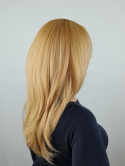 Peruka "Aga" blond, włosy długie stopniowo cieniowane "pazurki", z grzywką na boki, przedziałek lateksowy, damska syntetyczna