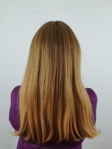Peruka "Anetta" kolor naturalny blond, włosy długie z grzywką ok.55cm,termiczna do 180 stopni, czepek 57 cm