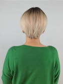 Peruka "Sofi " Pixie Cut ciemny brąz ombre, włosy krótkie z grzywką, damska syntetyczna-termiczna