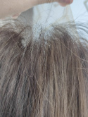 Peruka "Amelia" Lace Front 13*4, kolor brąz sombre, fryzura włosy proste jedwabiste z lekką falą, damska syntetyczna - termiczna
