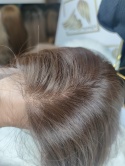Peruka "Anna" Mono Top, kolor brąz, fryzura włosy długie bez grzywki, materiał Kanekalon syntetyczna - termiczna damska