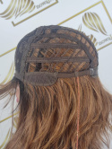 Peruka "Zoja" kolor karmelowy brąz ombre, fryzura włosy pódługie falowane, damska syntetyczna - termiczna