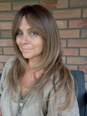 Peruka "Aga'' kolor brąz ombre, włosy długie ok 60 cm, stopniowo cieniowane, termiczne do 180 stopni